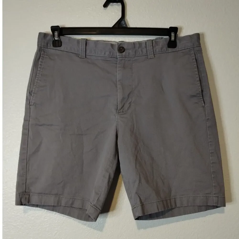 J. Crew Lot of 2 Men's Size 35 Flex Chino Shorts Flat Front 9